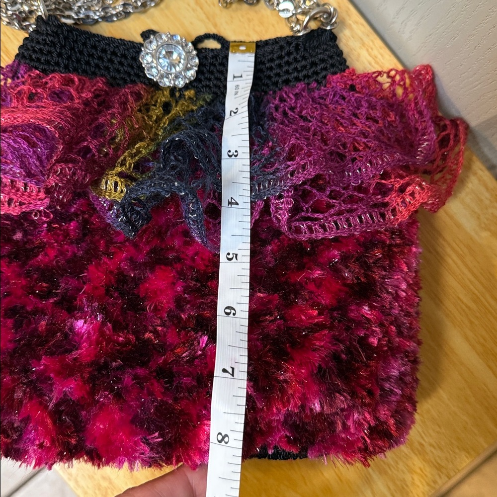 Handmade Multicolor Ruffled Women's Bag - Picture 15 of 17